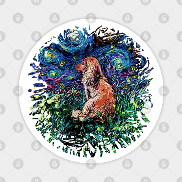 Dachshund Night (Splash version) Magnet by sagittariusgallery